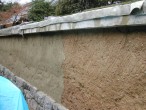 土塀の修理